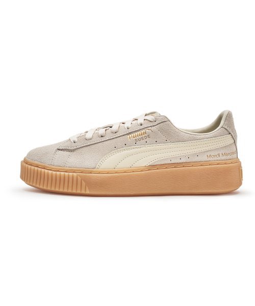 ★PUMA x MARDI★Cilia Pairy Mardi Mercredi★ Puma x Mardi Mercredi Suede Platform - Ivory ลดเยอะมาก สวยย