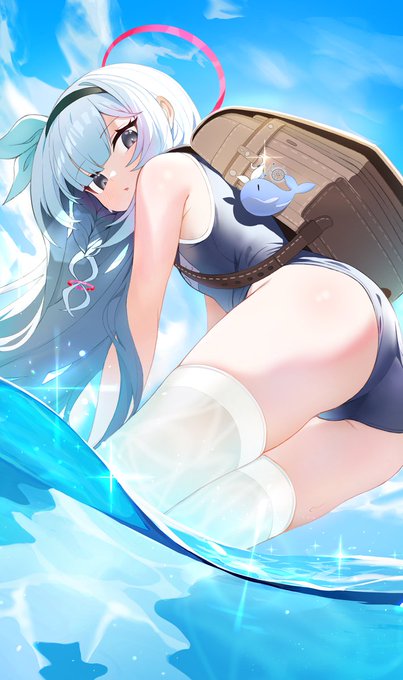 スク水プラナ🥰
#ブルアカ #BlueArchive 