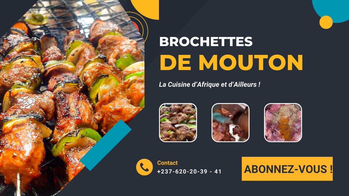 camerdish's tweet photo. Brochettes de mouton
Recette écrite 👉https://t.co/I3IfKHZipT
YouTube 👉https://t.co/a9I6l45Bw4 https://t.co/XEUdgjdGxk