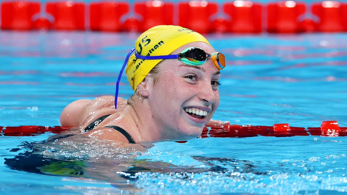 Cricket11Eleven's tweet image. Australia gets with #GOLD  and A NEW OLYMPIC RECORD of 1:53.27! 🇦🇺

Congratulations to Mollie O'Callaghan for first place in swimming women's 200m freestyle!

#Swimming  #PARIS2024  | #TogetherforTomorrow