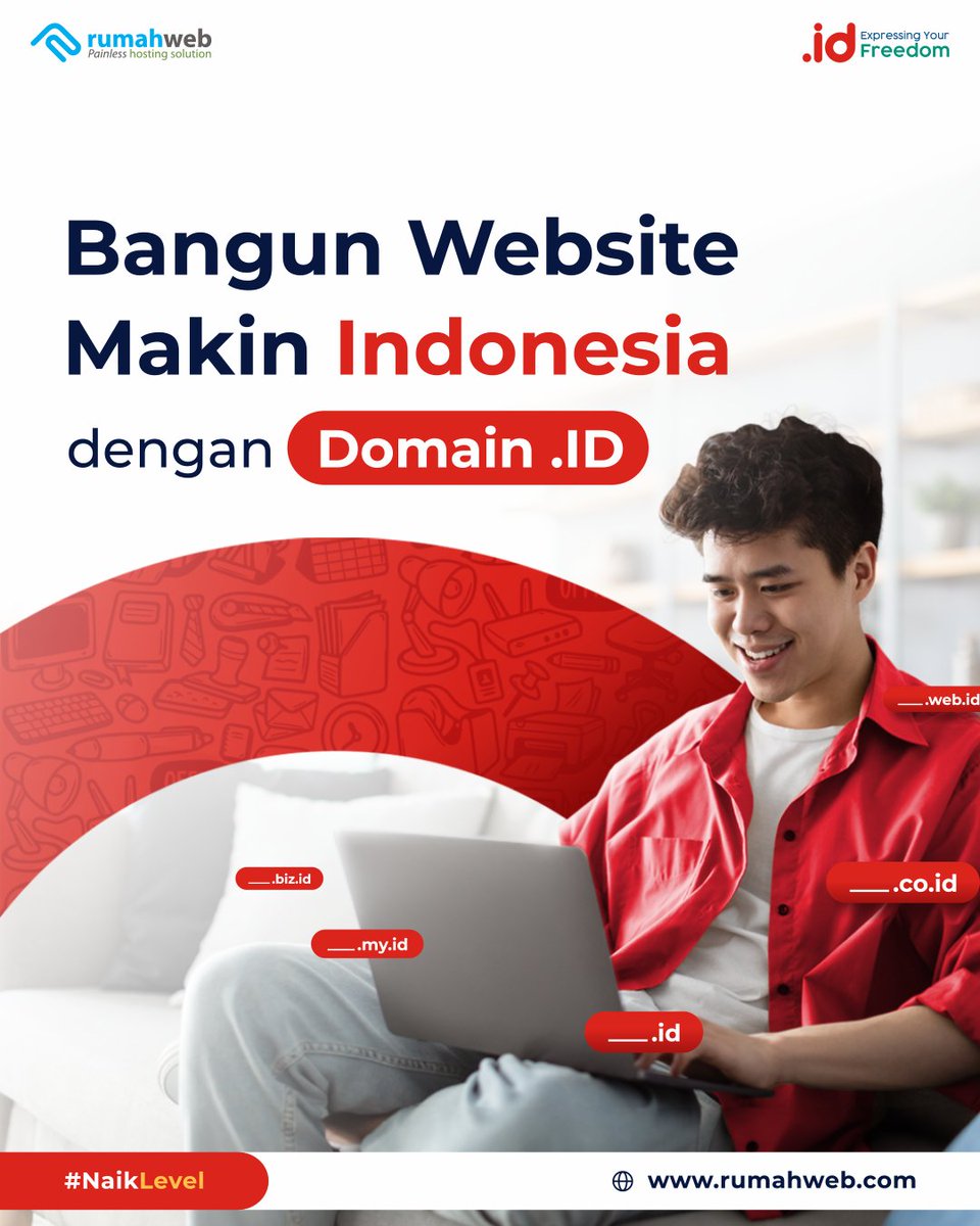 rumahwebtweet's tweet image. Domain .ID cocok untuk brand di Indonesia karena memperkuat branding dengan mencerminkan identitas lokal, meningkatkan SEO, dan menambah kredibilitas!🇮🇩

Segera daftarkan domain .ID untuk brandmu hari ini!✨

Pesan sekarang: rwb.pw/domainmurah

#NaikLevel #Rumahweb #DomainID…