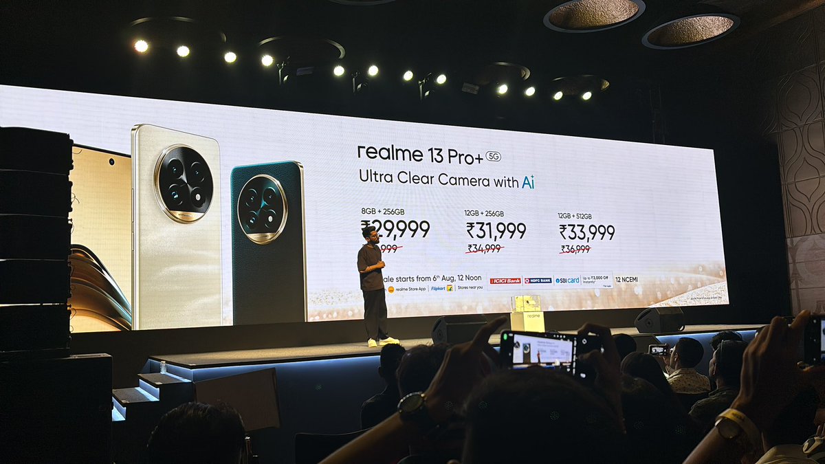 Realme 13 Pro+ 5G sale starts from August 6th.
