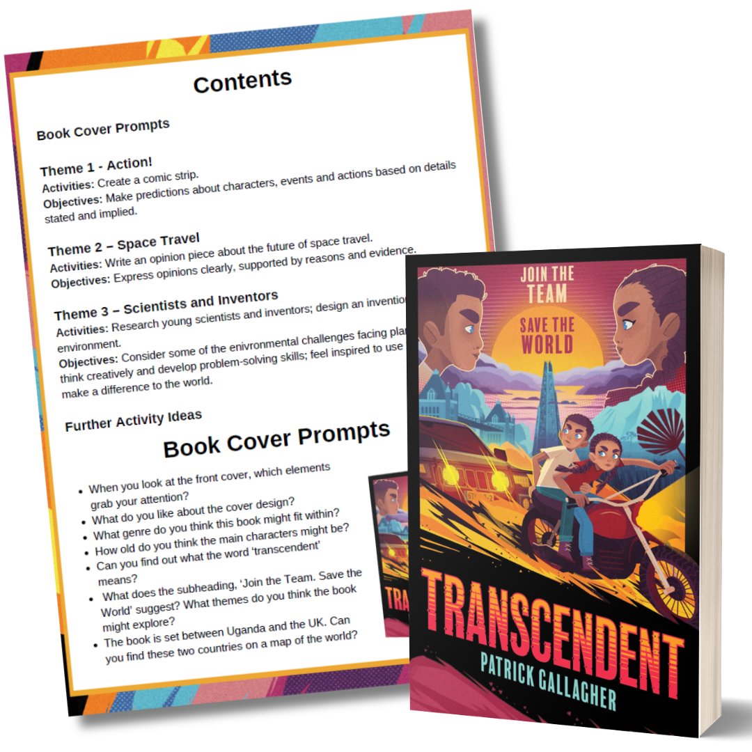 Hachette Schools (@hachetteschools) on Twitter photo Calling all KS2 teachers! If you're planning for the new term then check out our FREE resources inspired by Transcendent, which cover themes like inventions, climate change & space exploration: hachetteschools.co.uk/resource/trans…
Transcendent is a high-octane adventure by <a href="/pgallagherbooks/">Patrick Gallagher</a> Calling all KS2 teachers! If you're planning for the new term then check out our FREE resources inspired by Transcendent, which cover themes like inventions, climate change & space exploration: hachetteschools.co.uk/resource/trans…
Transcendent is a high-octane adventure by <a href="/pgallagherbooks/">Patrick Gallagher</a>
