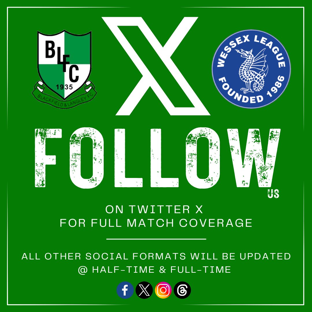 Stay up to date with all the action by following our Blackfield &amp; Langley FC Twitter X page for full match coverage. For updates on other social media platforms, check in during the half-time interval and after the full-time whistle.

#𝙐𝙥𝙏𝙝𝙚𝙒𝙖𝙩𝙚𝙧𝙨𝙞𝙙𝙚𝙧𝙨 🟩