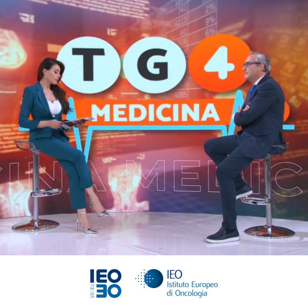Nella rubrica "TG4 medicina" un'intervista al Prof. Spaggiari, Dir. Programma Polmone IEO, per parlare di prevenzione, diagnosi e cura del tumore al polmone.💙

Per guardare l’intervista👉shorturl.at/frVdZ