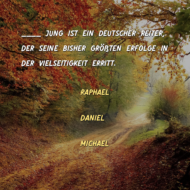 Zondale's tweet photo. ____ Jung ist ein deutscher Reiter, der seine bisher größten Erfolge in der Vielseitigkeit erritt.Stimme jetzt in den Kommentaren ab! #Kalifat #AFD #Grüne https://t.co/EdcVIsfPCK