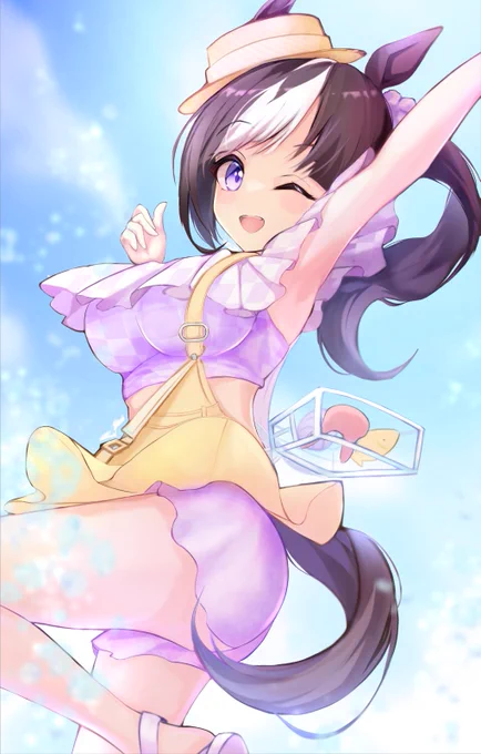 水着タルマエ!なおガチャは爆4の模様#ウマ娘 #ホッコータルマエ 