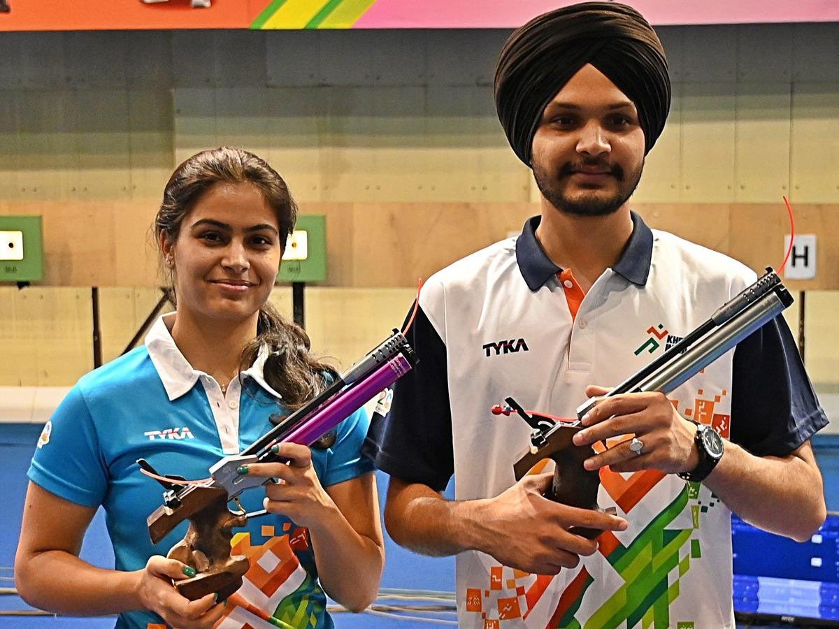 Congratulations 🎉🥉 🇮🇳  <a href="/realmanubhaker/">Manu Bhaker🇮🇳</a> <a href="/Sarabjotsingh30/">Sarabjot Singh</a> . 

#Paris2024 #ParisOlympics2024