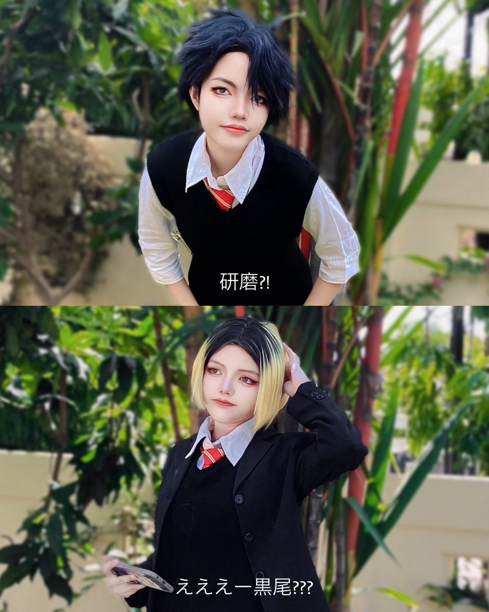chwe_inggum's tweet photo. HQ HAIKYUU COSPLAY
孤爪 研磨 Kozume Kenma
黒尾 鉄朗 Kuroo Tetsurou
CN : @/chwe_inggum(me)
#ハイキュー!! #コスプレ #kuroo #kuroocosplay #kenmakozume #kenmacosplay #孤爪研磨 #黒尾鉄朗 #haikyuu https://t.co/sdu2JTv2It
