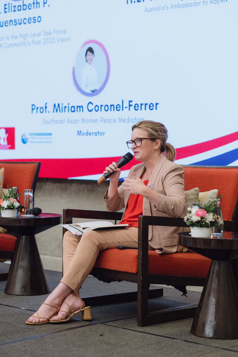 Tiffany McDonald (@ausambasean) on Twitter photo Empowering women in decision-making roles strengthens economies and societies.
Great to join the Southeast Asia Women Ambassadors’ Forum on Peace, highlighting the necessity of women's leadership in diplomacy.
Thank you <a href="/ASEAN_IPR/">ASEAN Institute for Peace and Reconciliation</a> & <a href="/seawpm_/">Southeast Asian Women Peace Mediators</a> for this important conversation 🙏 Empowering women in decision-making roles strengthens economies and societies.
Great to join the Southeast Asia Women Ambassadors’ Forum on Peace, highlighting the necessity of women's leadership in diplomacy.
Thank you <a href="/ASEAN_IPR/">ASEAN Institute for Peace and Reconciliation</a> & <a href="/seawpm_/">Southeast Asian Women Peace Mediators</a> for this important conversation 🙏