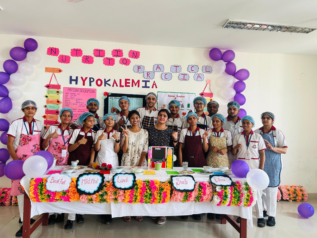 MetroCollege1's tweet photo. Metro College of Nursing held a Nutrition Practical from 22nd to 26th July 2024 for GNM 1st-year students. The practical focused on teaching students about the nutritive value of food and tailoring diets to patients' needs. https://t.co/PhNGn8Dpok