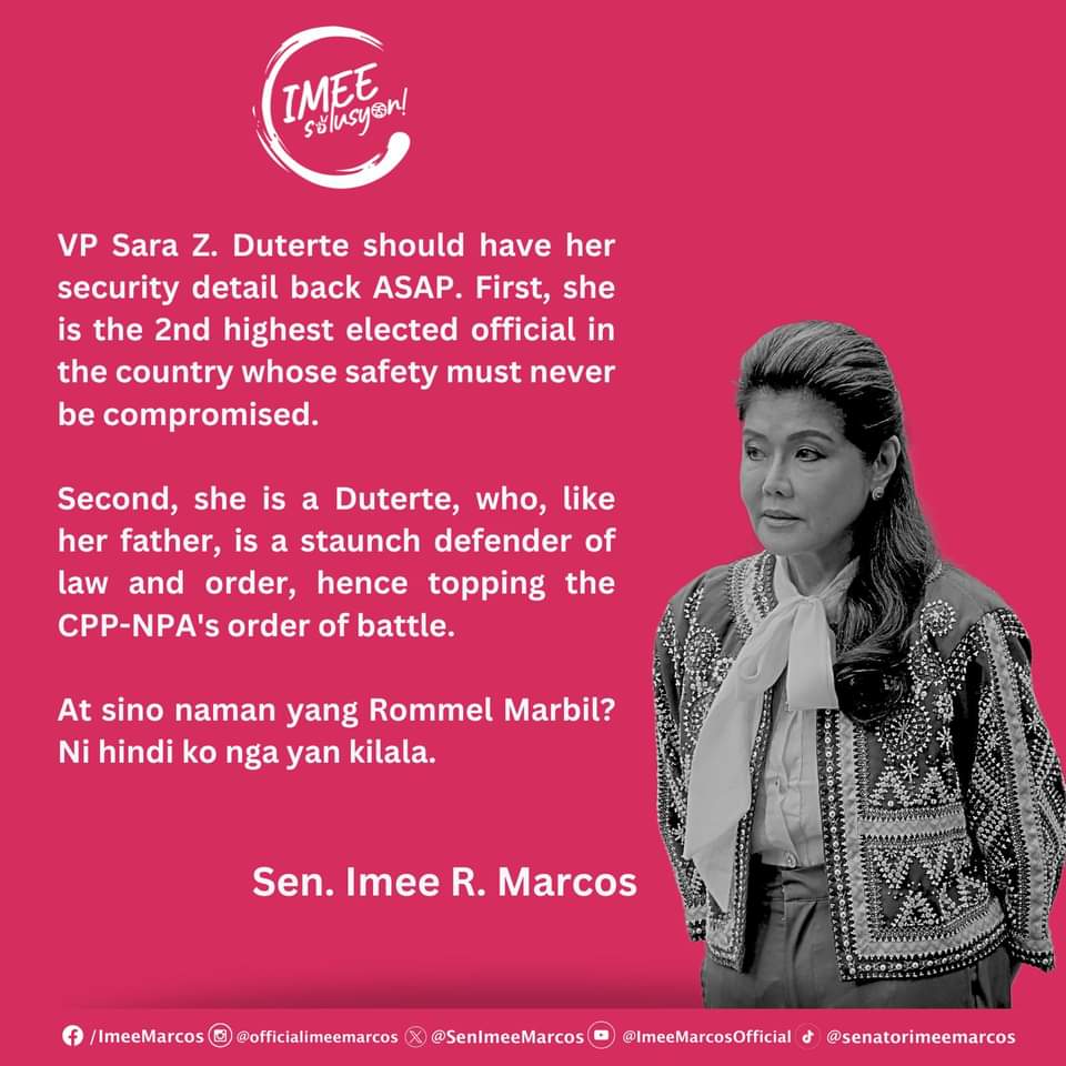 Imee R. Marcos tweet media