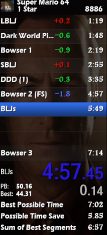 Personal best 1 star Fire Sea exit 4:57.31, 7:02 bpt into BLJs! Also Golded this with FS BLJ lmao