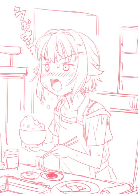 焼肉屋で叫んでみたくなった幸子のらくがきです 