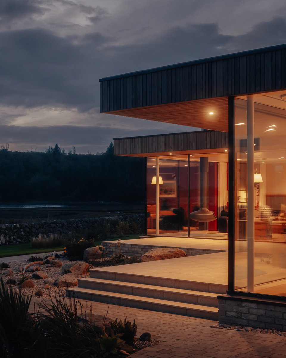 Tidal House is a quiet volume of timber &amp; smoked clay brick, for a couple relocating to the Solway Coast from Edinburgh.

Images by @clickclickjim and Mart Goossens 
-
#architecture #design #photography #interior #scottisharchitecture #scottishhouses #brownandbrownarchitects