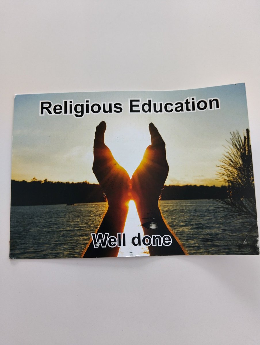 When your son's high school RE teacher posts a handwritten postcard home acknowledging all the effort and hard work put in this year, it's made our day finding it in the postbox this morning. Thank you Miss P <a href="/SaintMichaelsCE/">St Michael's Chorley</a>  it is so appreciated, and thank you for all you do 🙏