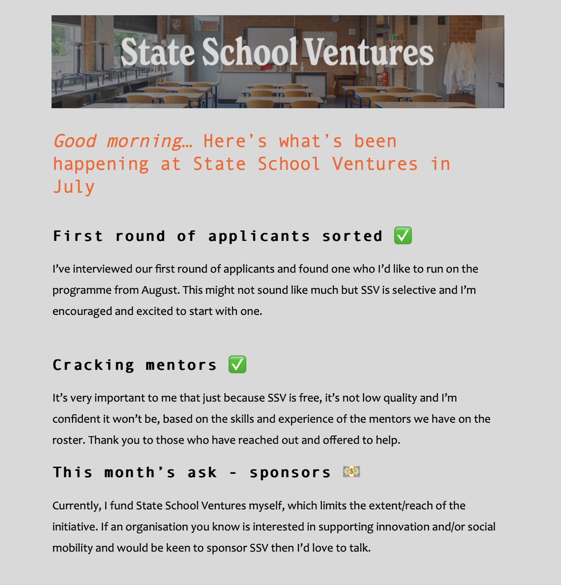 SSchoolVentures's tweet photo. School's out for summer but the beat goes on at State School Ventures. https://t.co/yxo05NKYyj