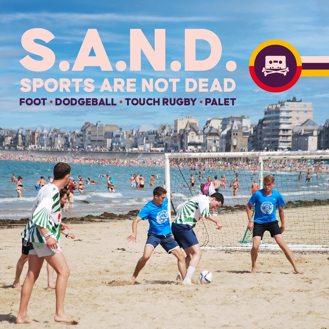 ⚽️ Cet été, mieux que les JO, il y a La Route du Rock à Saint-Malo, avec son célèbre et unique tournoi sportif de plage, Sports Are Not Dead (S.A.N.D.) !

Au programme : foot, dodgeball, touch rugby et palet.

👉 Plus d'informations et inscriptions sur laroutedurock.com