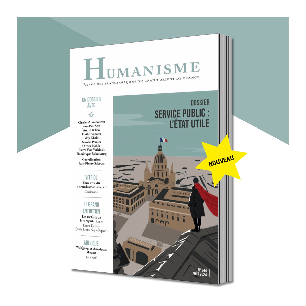 EDITION CONFORM (@edition_conform) on Twitter photo HUMANISME N•344 - Nouvelle formule -
Directeur de la publication <a href="/Trichard/">Guillaume TRICHARD</a>
A commander en un clic sur : conform-edit.com à l'unité ou par abonnement.
• DOSSIER • SERVICE PUBLIC : L'ÉTAT UTILE #francmaconnerie #francmacon #francmaconne #francmaçonnerie #humanisme HUMANISME N•344 - Nouvelle formule -
Directeur de la publication <a href="/Trichard/">Guillaume TRICHARD</a>
A commander en un clic sur : conform-edit.com à l'unité ou par abonnement.
• DOSSIER • SERVICE PUBLIC : L'ÉTAT UTILE #francmaconnerie #francmacon #francmaconne #francmaçonnerie #humanisme