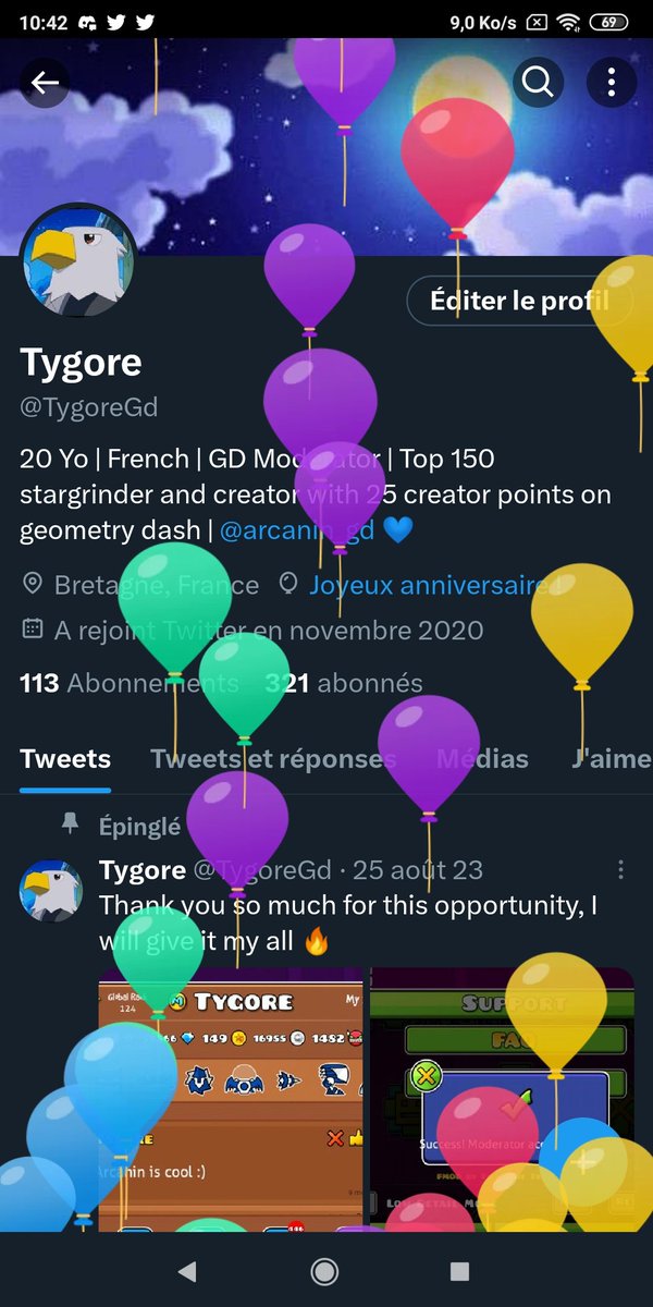 It's my birthday today, I'm 21 now!
