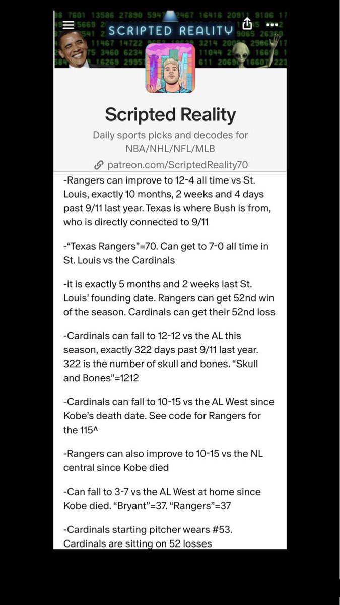 scriptedreal1ty's tweet image. Here are the full decode for all of the picks that were posted to the patreon tonight (7/29