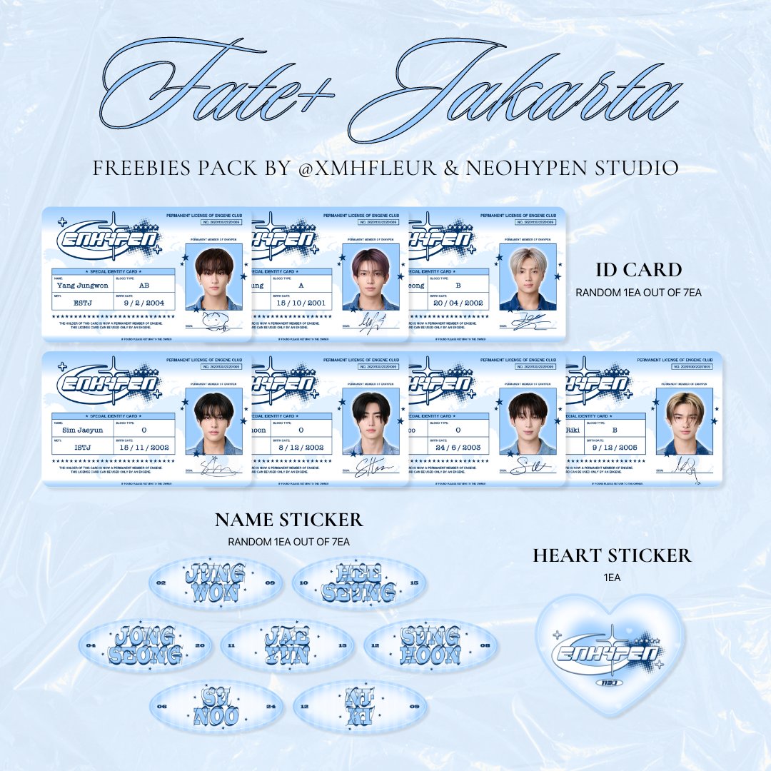 Fate+ Jakarta Freebies
by xmhfleur x <a href="/NEOHYPEN_STUDIO/">NEOHYPEN STUDIO</a>

♡ ID Card
♡ 2pcs of Stickers

📍 ICE BSD
🗓️ 17th August
🕐 tba !!

❗️limited quantity

how to claim?
☆ like &amp; rt
☆ approach me &amp; show me the proof
☆ freebies trade are welcome

see u there !! ♡ 

#FATEPLUS_IN_JAKARTA