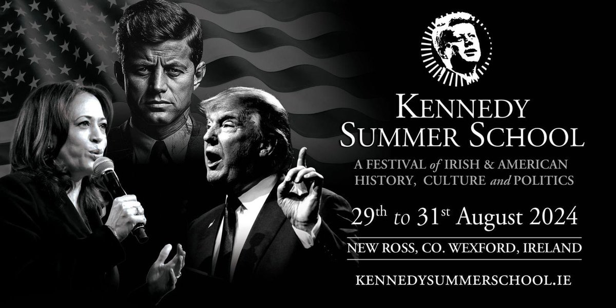 We're delighted to unveil our new posters and brochure cover...
politics moves quickly &amp; so do we!
Tickets are now on sale with some events sold out - book yours at kennedysummerschool.ie
#JFKSS