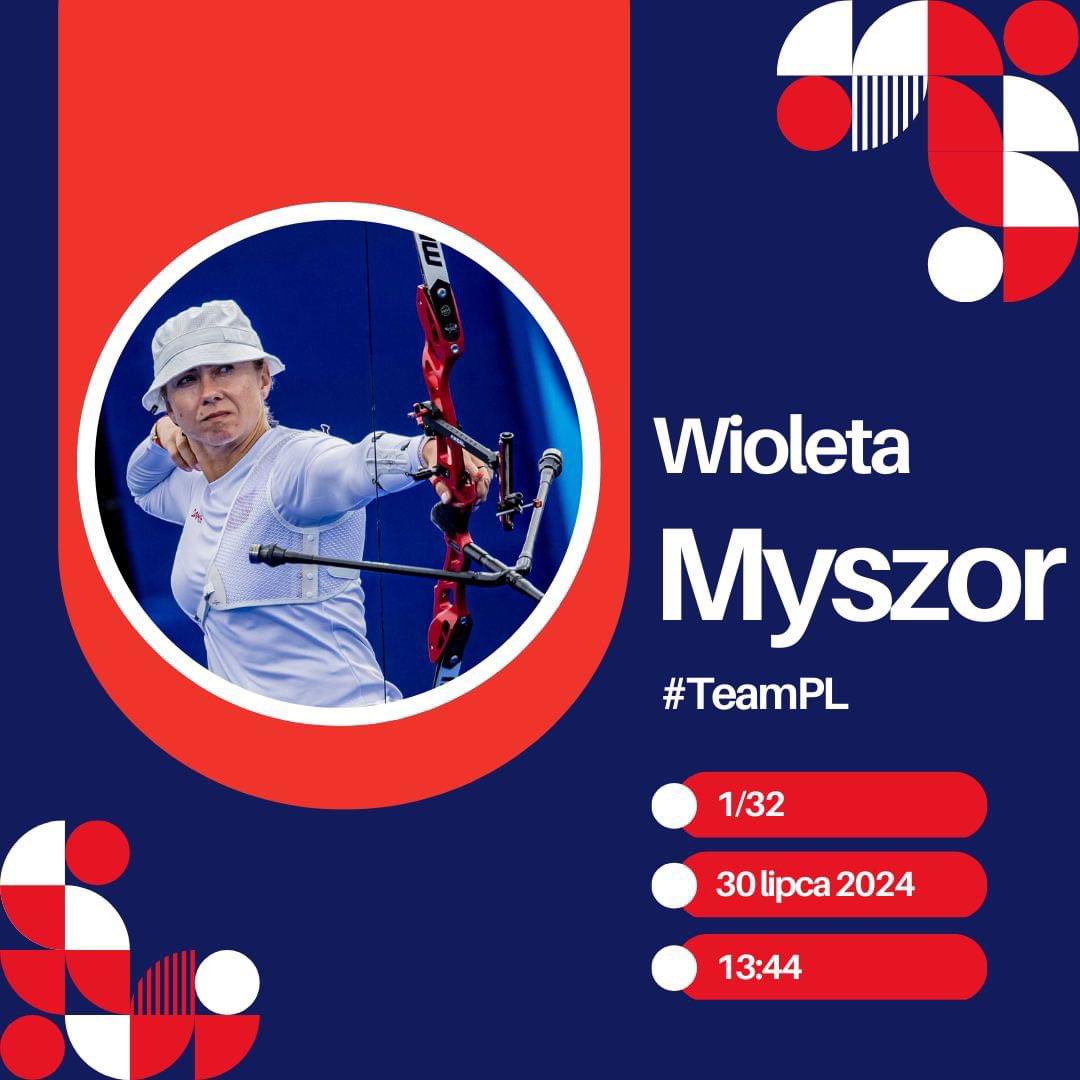 PZLucz's tweet photo. To już dziś Wioleta Myszor będzie walczyć w pierwszym pojedynku na Igrzyskach Olimpijskich w Paryżu!
Pojedynek rozpocznie się dziś o 1️⃣3️⃣:4️⃣4️⃣, a jej przeciwniczką będzie Ankita Bhakat, reprezentantka Indii 🏹

Mocno trzymamy kciuki za Wiolę🤞 https://t.co/DDGdqwSrgi