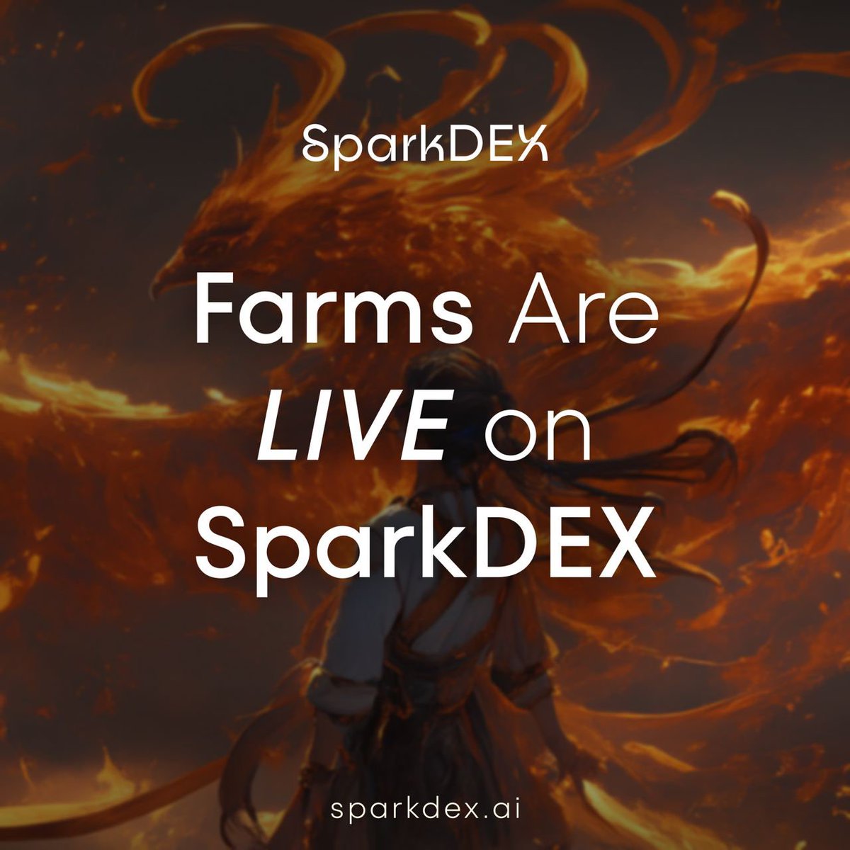 📣 BREAKING: SparkDEX Farms are LIVE!

The rollout of the SparkDEX DeFi suite continues:

🟧 V3 DEX launched ✅
🟧 Swaps live ✅ 
🟧 Farms live ✅
🟧 Sky-high APRs online ✅

Get farming today:
🌐 sparkdex.ai/apps/farm

Live now on <a href="/FlareNetworks/">Flare ☀️</a>.