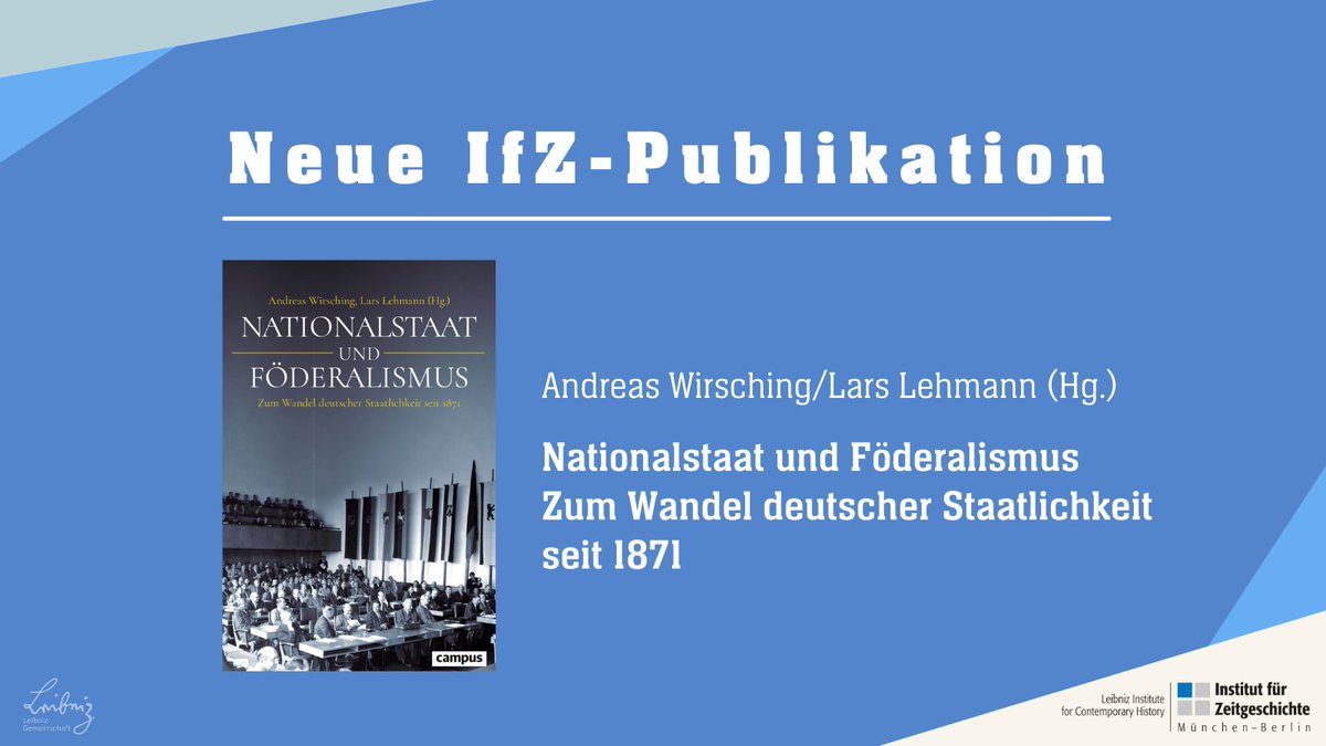 Institut für Zeitgeschichte München−Berlin (@leibniz_ifz) on Twitter photo Die grundlegenden Entwicklungen der Föderalismusgeschichte in Deutschland seit der Gründung des deutschen Nationalstaats stehen im Fokus eines neuen Sammelbandes <a href="/Campusverlag/">Campus Verlag</a>, den unser Direktor Andreas Wirsching mitherausgegeben hat: ifz-muenchen.de/publikationen/… Die grundlegenden Entwicklungen der Föderalismusgeschichte in Deutschland seit der Gründung des deutschen Nationalstaats stehen im Fokus eines neuen Sammelbandes <a href="/Campusverlag/">Campus Verlag</a>, den unser Direktor Andreas Wirsching mitherausgegeben hat: ifz-muenchen.de/publikationen/…
