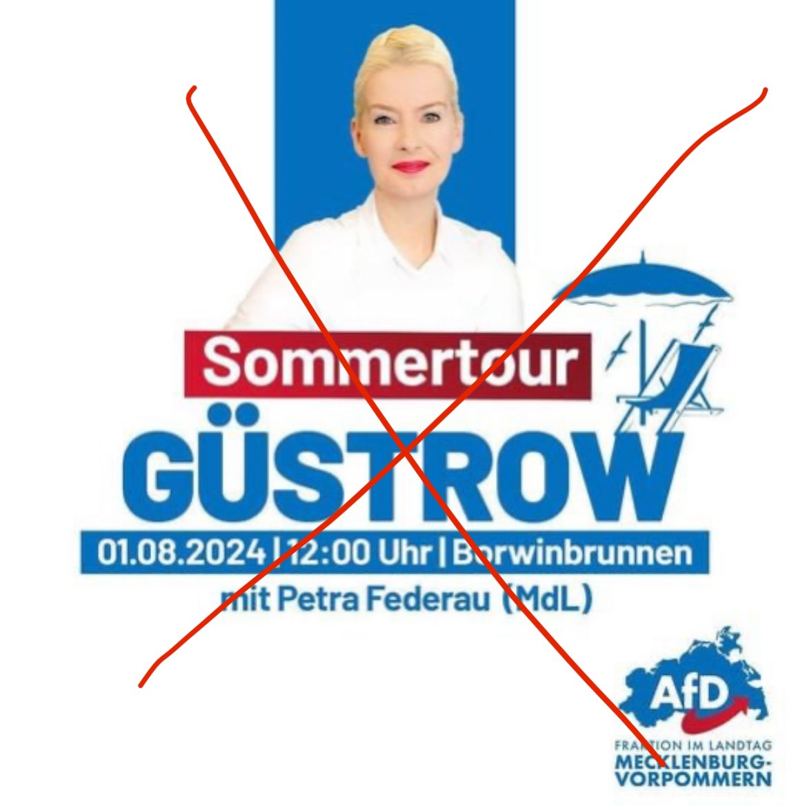 DerNorb's tweet photo. Ach ja, Puffmutti #Federau kommt auch nach #Güstrow.
Am Borwinbrunnen hielt Ex-AfDer und Faschist #Grotzke mit Ex-AfDer Dr.Merkel immer „Mahnwache“.
Merkel verteilt immer noch seine Zettel bei der „Friedensbewegung #Rostock“ von #Kaufmann und #Lues…🤡 https://t.co/jBSIUJF4SB