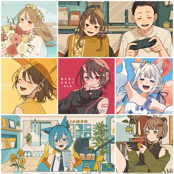 #今月描いた絵を晒そう
#有償依頼
お仕事絵💫11月下旬頃着手のお仕事募集中です!お待ちしております💐 