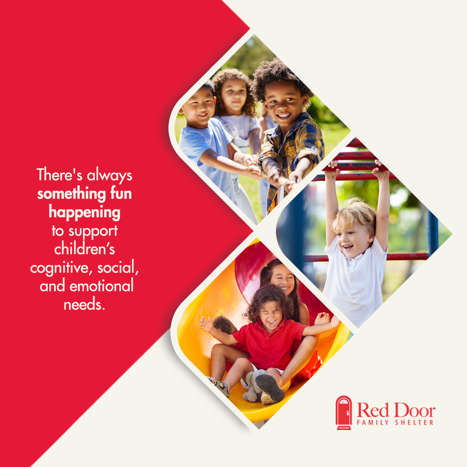 We make summer as engaging &amp; inclusive as possible for the children staying in our shelters. There's always something fun happening to support children’s cognitive, social &amp; emotional needs.

About Red Door ➤ reddoorshelter.ca

Toronto’s largest family shelter