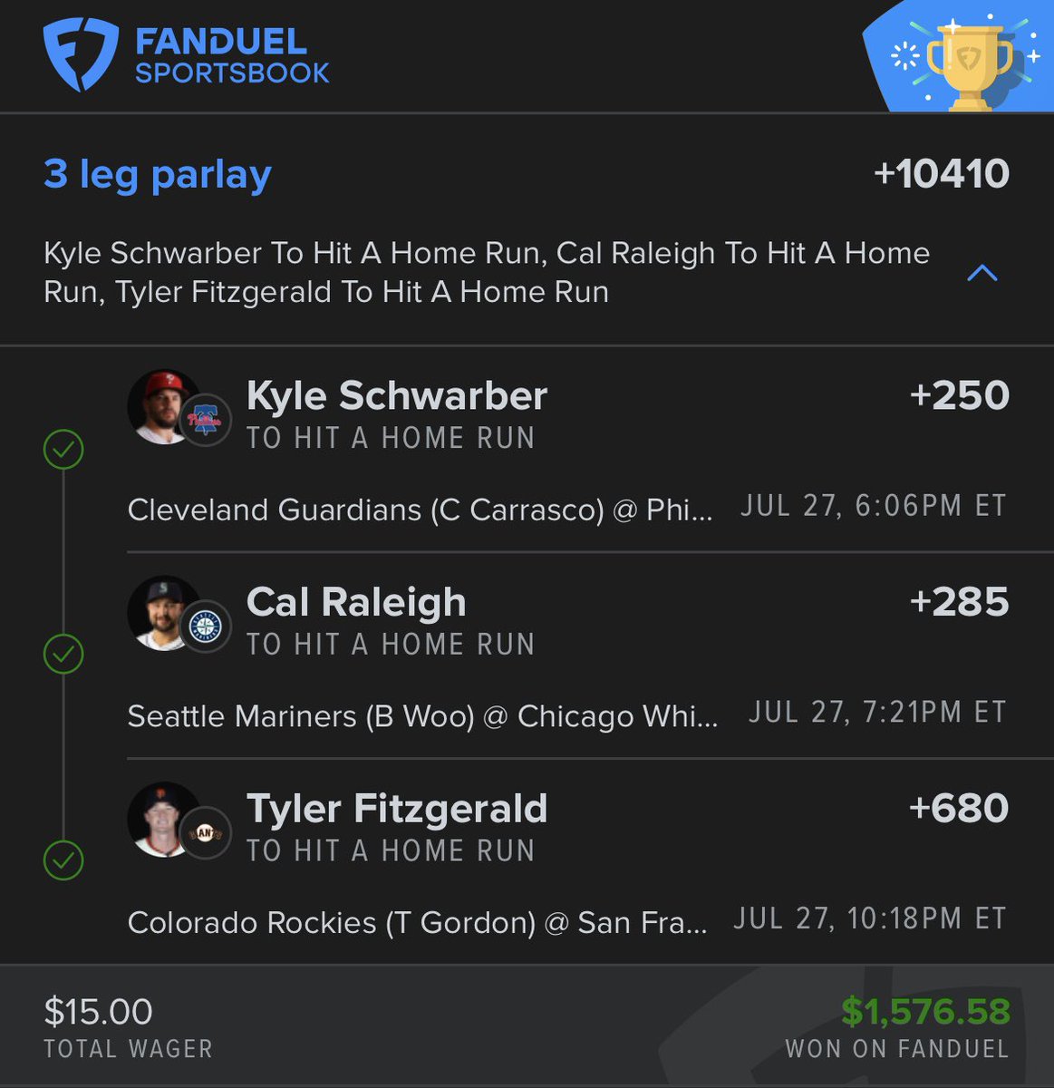 WeHitThose__9's tweet image. Here’s the one from two days ago!

Use code ‘Nuke’ at checkout to join for 50% off (ONLY $15)

whop.com/thecapperscoll…