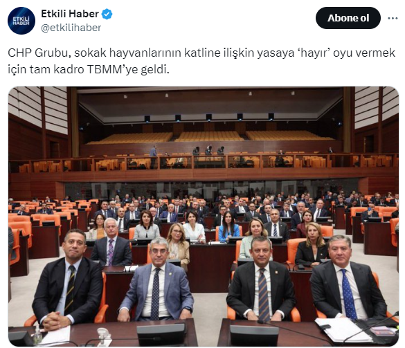 🟥 Sosyal medya yasası çıkarken tam kadro gelmemişlerdi

🟥 Vergiler bindirilirken tam kadro gelmemişlerdi

🟥 FETÖ'nün siyasi ayağı araştırılsın önergesine tam kadro gelmemişlerdi

🟥 Deprem önergelerinde tam kadro gelmemişlerdi

Ben seçmen değilim ama not etmek isteyen varsa :)