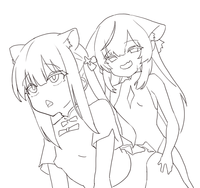 漫画の練習したくてこういうの描いてる 