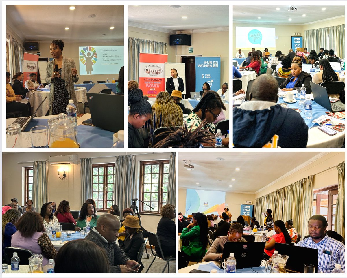 The media is a powerful ally for UN Women &amp; Partners in #Zim to achieve Gender Equality and Women's Empowerment. Today we are exploring the significant role of media &amp; effective strategies for promoting Gender Equality &amp; enhancing Women's Empowerment.
#GenderInMedia
<a href="/GMCZimbabwe/">#RespectHer</a>