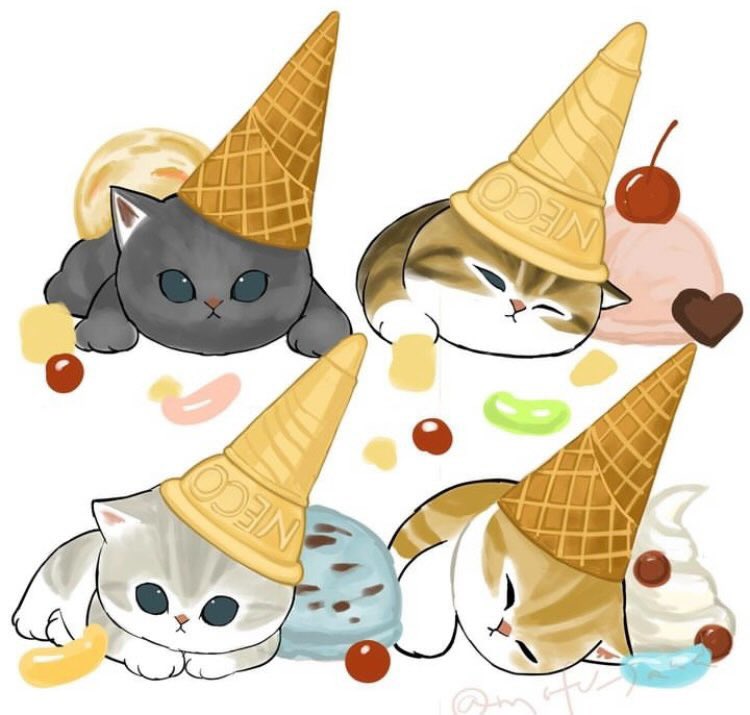 Post by ぢゅの🐈 on X: 溶けるー🍨