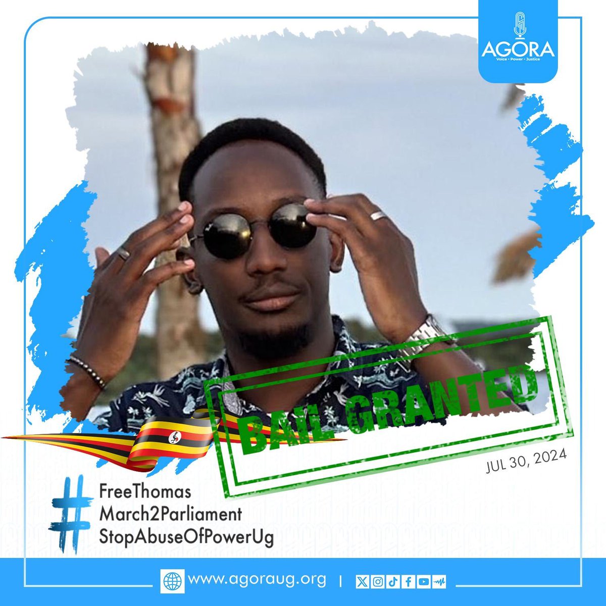 DrMorgans01's tweet image. THOMAS HAS BEEN GIVEN BAIL!!! 
#March2Parliament