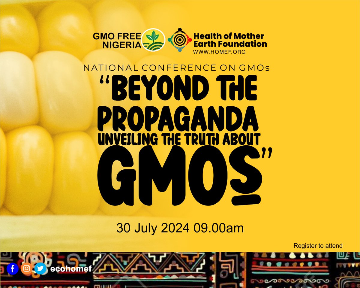 SDGRadioNG's tweet photo. #HappeningNow
Nat'l Conference on GMOs "Beyong The Propaganda- Unveiling The Truth About GMOs"
#GMOFreeNigeria #GMO #HOMEF #SDGRadio #SDGRadioNG #BeTheFuture https://t.co/WCxKYuE8nN