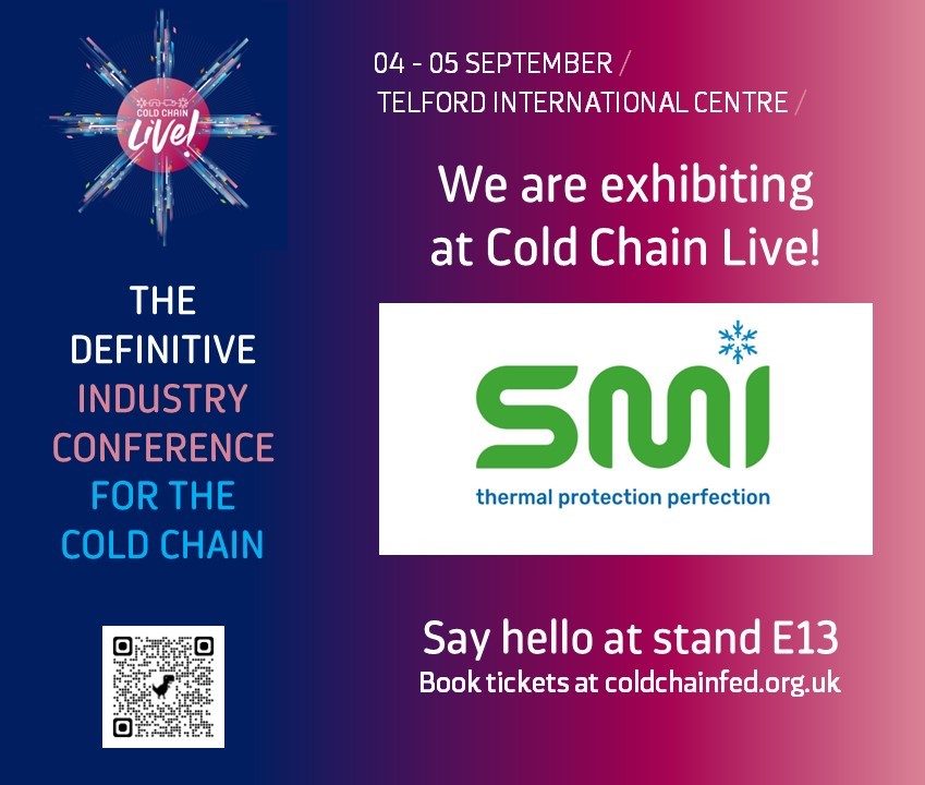 SMI_LTD's tweet photo. We're excited to be exhibiting at Cold Chain Live in our ‘home’ town of Telford! Discover how our thermal protection perfection solutions can keep your cold chain running smoothly. Our customers get £180 off tickets through member rate @coldchainfed https://t.co/3R3YfEje3w https://t.co/0pIj8W6qDv