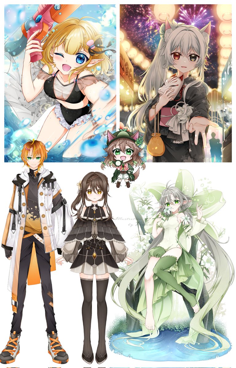 今月描いた絵を晒そう #今月描いたイラストを晒そう 今月公開したご