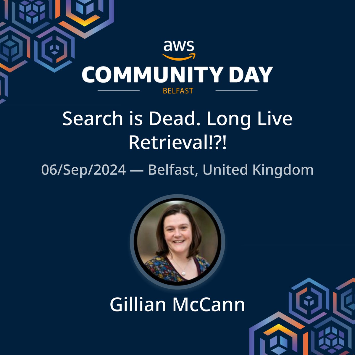 BelfAWSt User Group (@belfawst_ug) on Twitter photo 🚀 Speaker Announcement!
<a href="/othergill/">Gillian McCann</a>, Co-founder & CTO of Workgrid Software and <a href="/awscloud/">Amazon Web Services</a> Machine Learning Hero 🌟
Don't miss her session: "Search is Dead. Long Live Retrieval!?!" 🙌
#AWSCommunityDay #AWSUserGroup #AWSHero 🚀 Speaker Announcement!
<a href="/othergill/">Gillian McCann</a>, Co-founder & CTO of Workgrid Software and <a href="/awscloud/">Amazon Web Services</a> Machine Learning Hero 🌟
Don't miss her session: "Search is Dead. Long Live Retrieval!?!" 🙌
#AWSCommunityDay #AWSUserGroup #AWSHero
