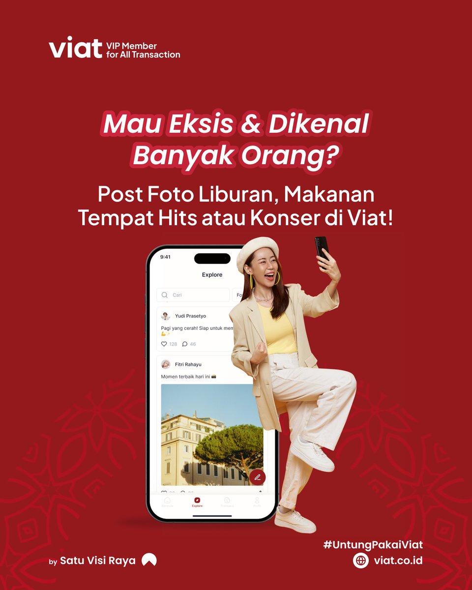 viat_id's tweet photo. Yuk, tunjukan momen-momen serumu di aplikasi Viat! https://t.co/Dacu6QgHOO