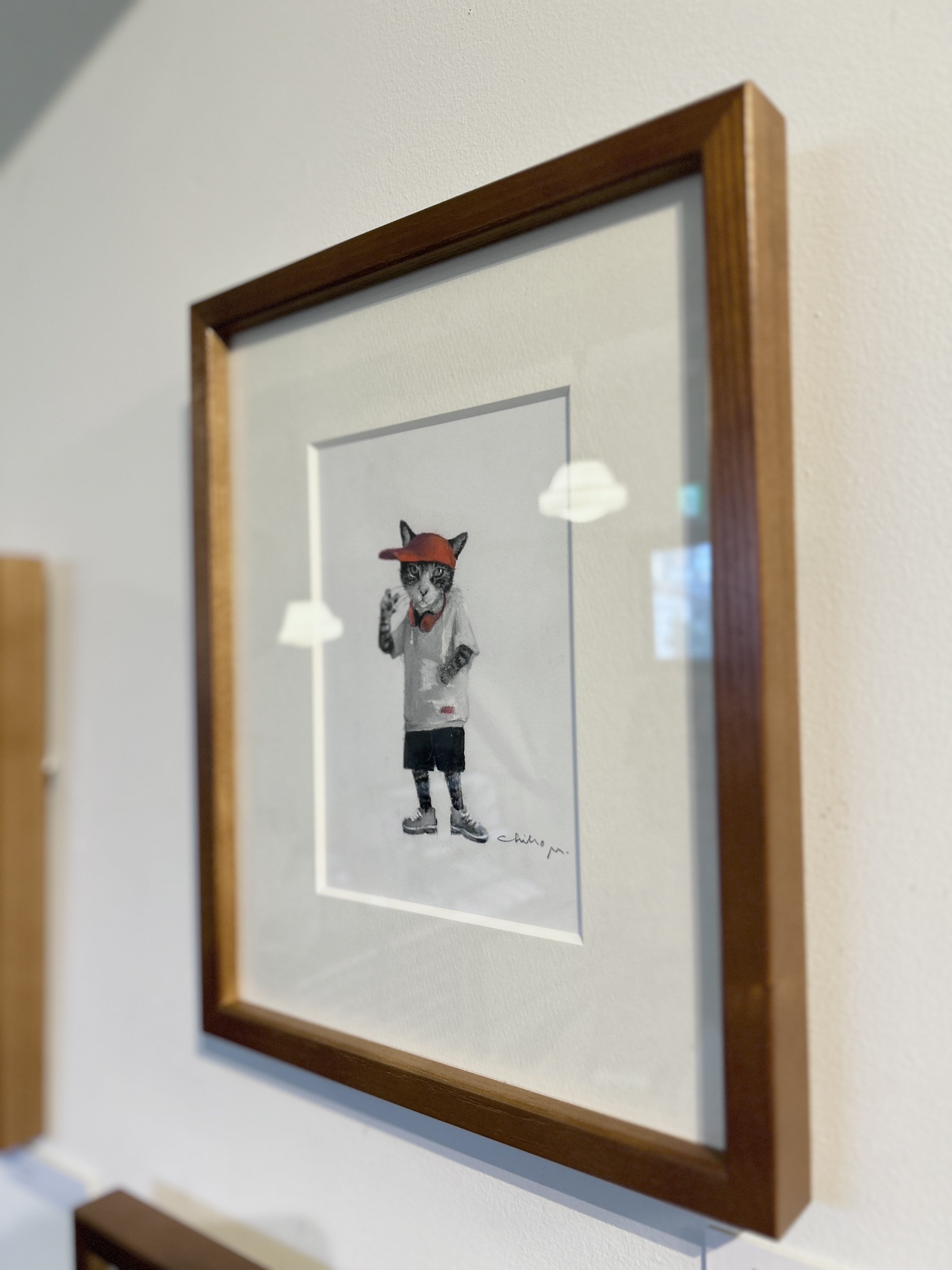 牧野千穂「エドワードDの猫」版画（ジクレー）