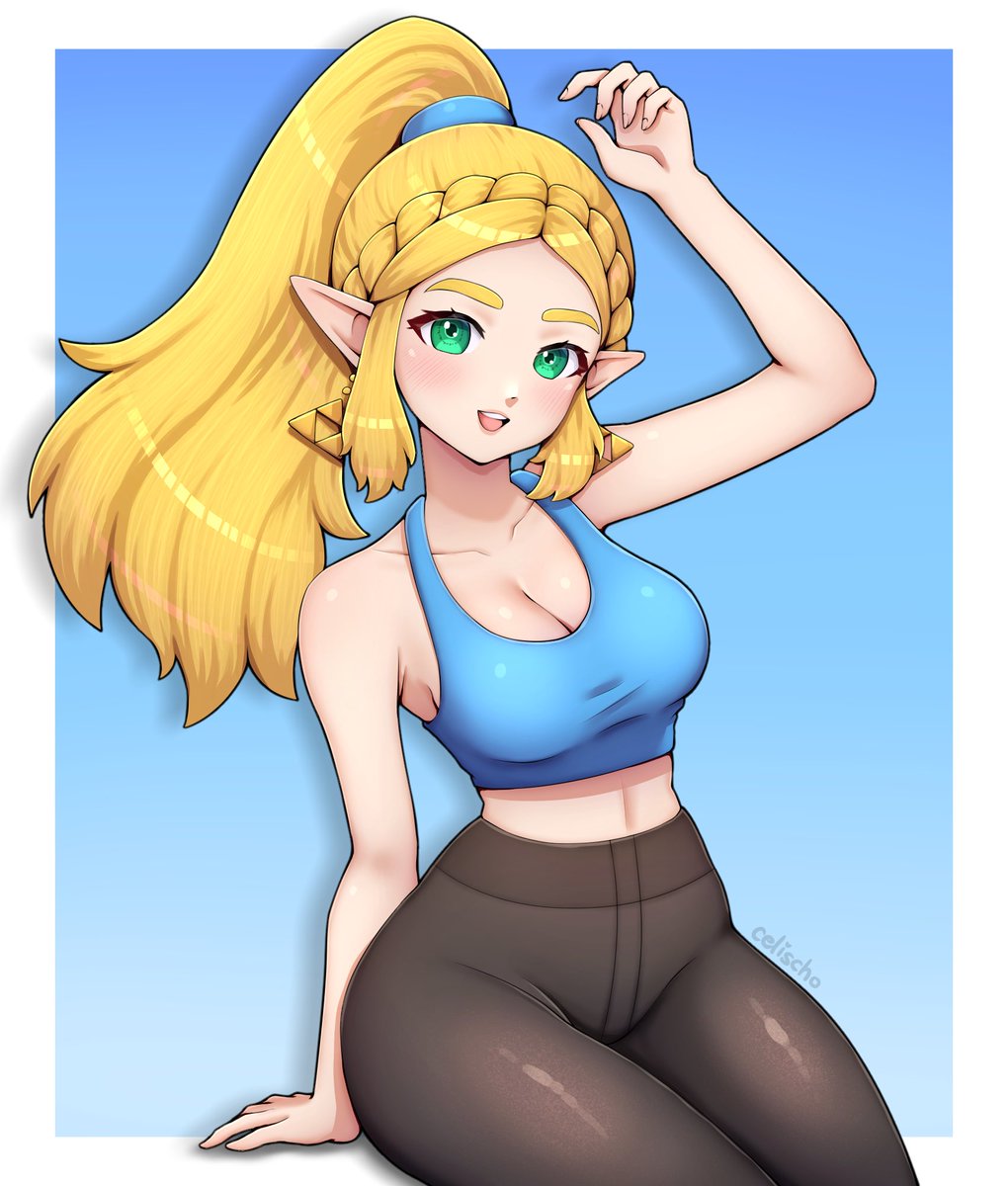 casual outfit zelda with ponytail 💙