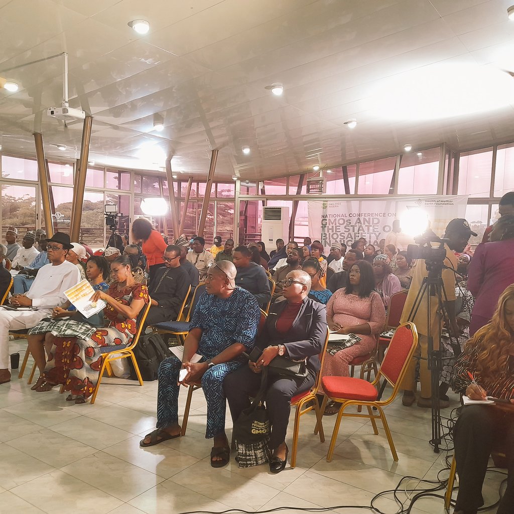 SDGRadioNG's tweet photo. Cross section of participants at the National Conference on GMOs "Beyong The Propaganda- Unveiling The Truth About GMOs"
#GMOFreeNigeria #GMO #HOMEF #SDGRadio #SDGRadioNG #BeTheFuture https://t.co/qibuc2v7FO