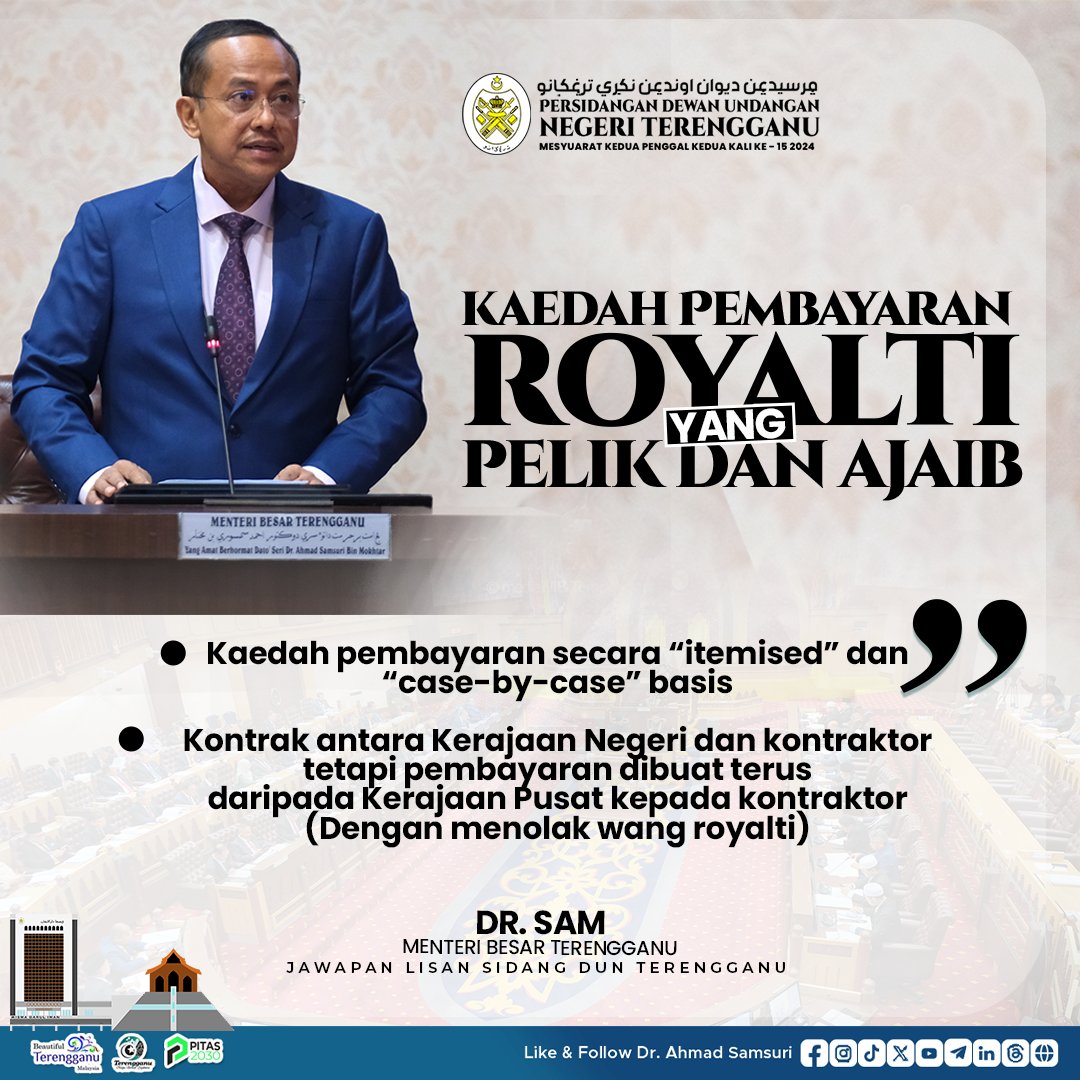 Kerajaan Negeri amat tidak bersetuju dan sangat tidak membantu kecekapan serta produktiviti, dengan kaedah pembayaran secara ‘itemised’ dan ‘case-by-case basis’ ini.

Pendekatan ini bukan sahaja memelikkan, ajaib dan tidak pernah berlaku kerana yang berlaku adalah kontrak antara