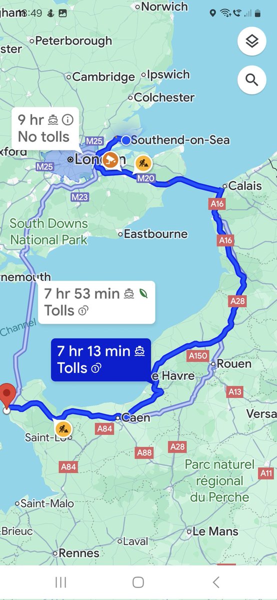 Le Grand Large camping LesPieux. What a lovely campsite after a long tow