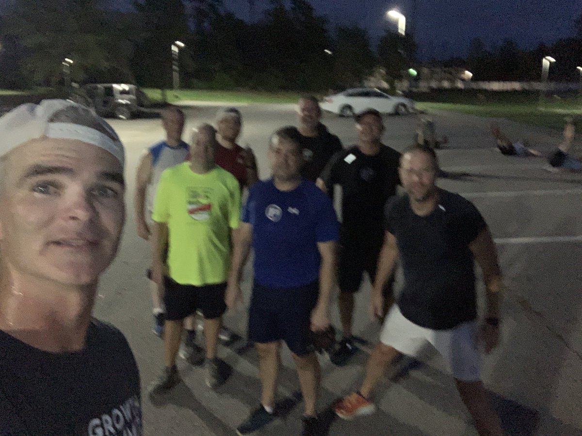 8 PAX post <a href="/F3GOAT/">F3 G.O.A.T</a> for parking lot loops. Been too long, good to be back out. <a href="/F3LakeMurray/">F3 Lake Murray</a> #f3counts